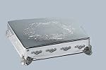18 SQUARE CAKE PLATEAU SILVER Sale
