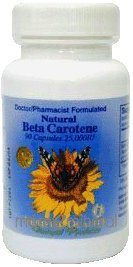 Beta Carotene Natural 25000iu 90gel by Verified Quality