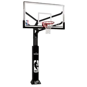 Spalding Arena View In-Ground Basketball System with 72-inch Glass Backboard by 
