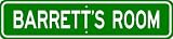 BARRETT ROOM SIGN - Personalized Gift Boy or Girl, Aluminum