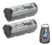 ValuePack (2 Count): Digital Replacement Battery for Specific Digital Camera and Camcorder Models / Compatible with EPSON: B32B818232, B32B818233, EPALB1, EU-85, FUJIFILM NP-80, KODAK KLIC-3000, KYOCERA BP-1100, LEICA NP-80, RICOH: DB-20, DB-20L, TOSHIBA: PDR-BT1, PDR-BT2, PDR-BT2A (NOT For Kyocera BP-1100S) - Includes Leatherette Camera / Lens Accessories Pouch