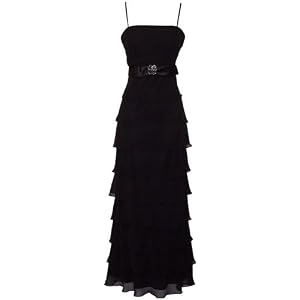 Tiered Ruffle Chiffon Prom Formal Gown Long Holiday Party Cocktail Dress Bridesmaid