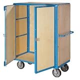 EUROKRAFT Premium Steel and Wood Security Trucks - Blue