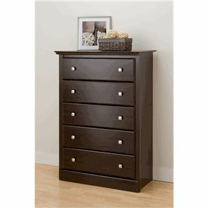 Prepac Regency Espresso 5-Drawer Chest