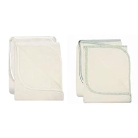 Bumkins Finer Baby Products NRB2-233 Unbleached Cotton Swaddle Blanket 2 PK Sage by Bumkins
