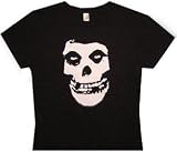 MISFITS - Deep - Black 30s cotton Women's / Girls Jersey T-shirt (Girlie / Babydoll)