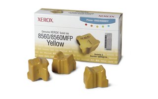 XEROX 108R00725 Laser, Phaser 8560/8560MFP, Yellow - 3 Solid Ink Sticks per box - 3,400 Page Yield3 Solid Ink Sticks per box - 3,400 Page Yield 3/PK