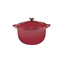 Tefal Jamie Oliver Cast Iron Stewpot & Lid, Raspberry, 16 cm