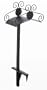 Liberty Garden Products 645 Ornamental 125-Foot Capacity Two Point Steel Garden Hose Stand Black