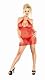 The Top Magic Silk Exposed Line RED or BLACK Queen Size Halter Dress with G-String Mesh Act Now