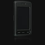Black Rubber Case Cover Snap On Protective Case for LG Vu / CU920 / CU915