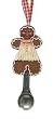 Candy Fantasy Gingerbread Girl Measuring Spoon Christmas Ornament