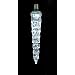 5" Commercial Polar White Dripping Falling LED Icicle Christmas Light Bulb