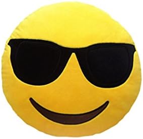 PopWave Emoji Cool Symbol Whatsapp Icon Circle Cushions Plush Doll NANA08