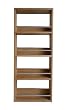 Solid Oak Spice Rack Four Tier 20 Jar Capacity