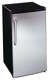 Review Summit FF43SSTB / Summit FF43SSTB 3.6 cu. ft. Compact Refrigerator with Adjustable Wire Shelves, Door Storage, Adjustable Thermostat and Wrapped Stainless Steel Door w/ Towel Bar Handle: Black