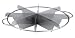 Johnson-Rose 18/8 Stainless Steel Pie Cutter, 6 Cuts