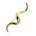 Jewelry : 14k Yellow Gold Electroform Brooch