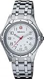 Wenger Men's Quartz Watch With White Dial Analogue Display And Silver Stainless Steel Bracelet 73119