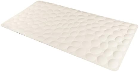 Non-slip Soft Rubber Bathtub Mat OTHWAY Bathroom Bathmat with Strong Suction Cups Off-white