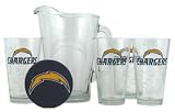 San Diego Chargers Pint Glasses and Beer Pitcher Set | San Diego Chargers Gift Set