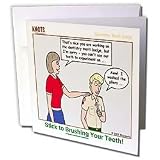 Rich Diesslins Funny KNOTS Scouting Cartoons - Stick to Brushing Your Teeth - Dentistry - Greeting Cards-12 Greeting Cards with envelopes
