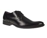 Hush Puppies Mens Black Leather Kensington Round Toe Lace Up Formal Shoe