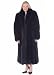 Fox Fur Coat - Black Fox Fur Coat Plus Size