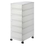 無印良品 PPケース引出式 キャスター付 幅26×奥行37cm (浅型6段)