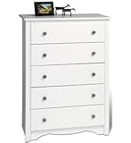 Monterey Five-Drawer Chest - White