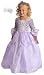 Little Adventures Fancy Purple Rapunzel Princess Dress Up Costume w/ Free Bow-Girls ages 8-10-Machine Washable