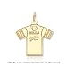 14k Yellow Gold Sporty Buffalo Bills T-Shirt Pendant