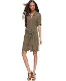 INC International Concepts Dress, Belted Silk Shirt Dress