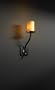 Sonoma 1 Light Black Sconce Candle Tall