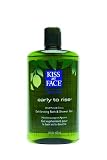 Kiss My Face Invigorating Early To Rise Shower Gel with Wild Mint & Citrus, 16 oz (Quantity of 4)