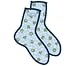 LIFE IS GOOD DOT SNUGGLE SOCKS - WOMENS - O/S - LIGHT BLUE