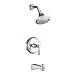 Kohler K-T11077-4-CP Archer bath and shower faucet trim with lever handle, valve not included, Polis