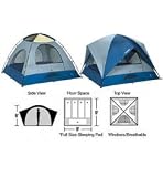 Eureka Sunrise 9 5-Person Tent 4 windows