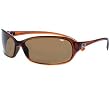 Bolle Serpent Sunglasses Crystal Cognac Frame w/TLB Dark Lens