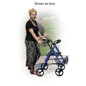 D-Lite Rollator Aluminum With Loop Brakes Tool Free Boxed - Black