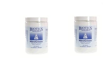 Nitrogreens 240 Grams - Biotics-2 Cans by Biotics Research