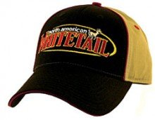 North American Whitetail Hunting Logo Cap ~ Hat ~ Black