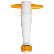 Kimble Kimax 41530F-2 PTFE 3-Way Stopcock Plug Stopper, 2mm Size (Case of 6)