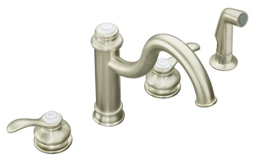KOHLER K-12231-BN Fairfax High Spout Kitchen Sink Faucet, Vibrant Brushed Nickel