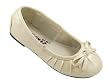 Kids Ballerina Flats Girl's Dress Shoes Pearl Ivory/ FREE SHIPPING
