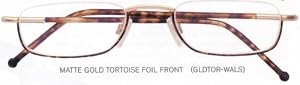 Wall Street - Matte Gold w/ Tortoise Foil Front