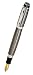 Waterford Kilbarry Fountain Pen with Medium Nib, Black Guilloche Transparent Lacquer Finish with Platinum-Plated Accents (WF/450/GBK)