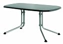 Kettler Gartentisch oval 140x90cm, silber/eisengrau Aluminiumgestell silber, Kettalux-Plus-Platte
