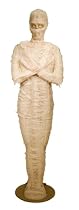 Good Tidings 4832748 Lifesize Mummy Halloween Decoration 6 Feet Tall with Moving Eyes and Glowing Body