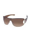 Gucci Decorated Horsebit Shield Sunglasses brown Shaded brown by Gucci